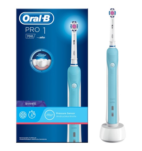 Oral-B PRO 700 Adulte Brosse à dents rotative oscillante Bleu, Blanc