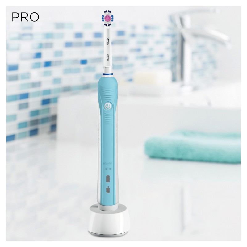 Oral-B PRO 700 Adulte Brosse à dents rotative oscillante Bleu, Blanc