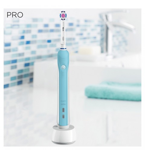 Oral-B PRO 700 Adulto Cepillo dental oscilante Azul, Blanco