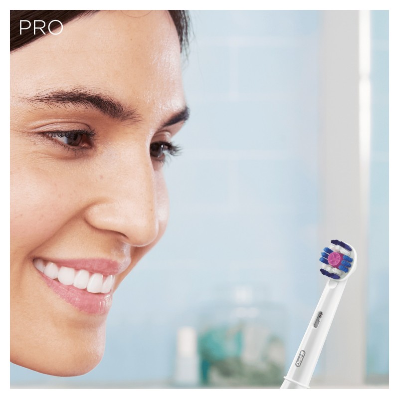 Oral-B PRO 700 Erwachsener Rotierende-vibrierende Zahnbürste Blau, Weiß