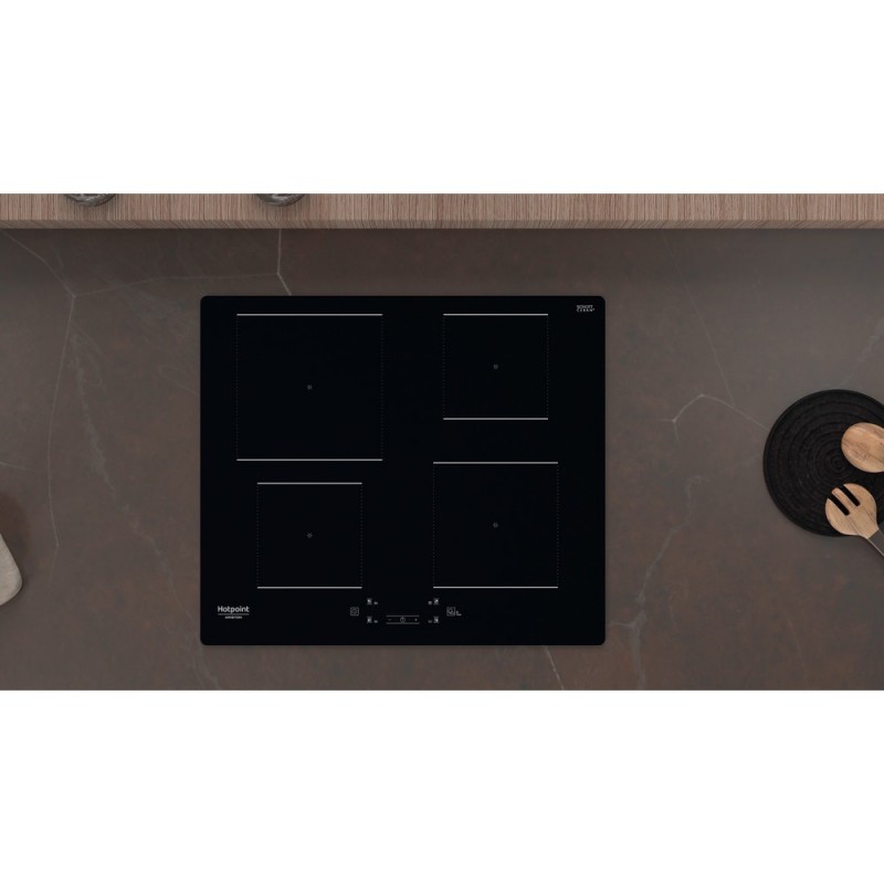 Hotpoint HQ 2260S NE Noir Intégré (placement) 59 cm Plaque avec zone à induction 4 zone(s)