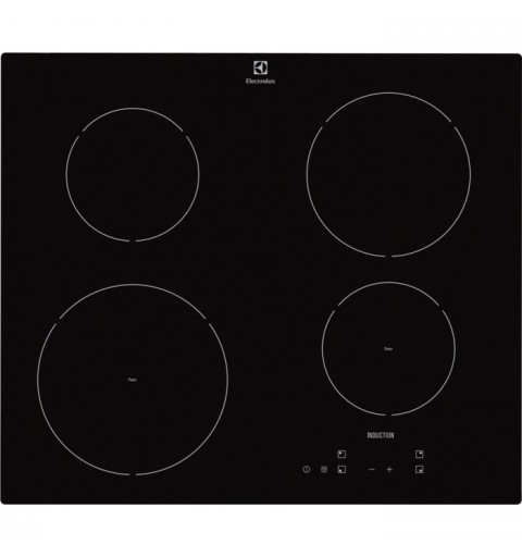 Electrolux KTI6430E plaque Noir Intégré (placement) Plaque avec zone à induction 4 zone(s)