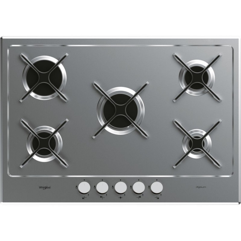 Whirlpool GMA 7514 IXL Argento Da incasso 73 cm Gas 5 Fornello(i)