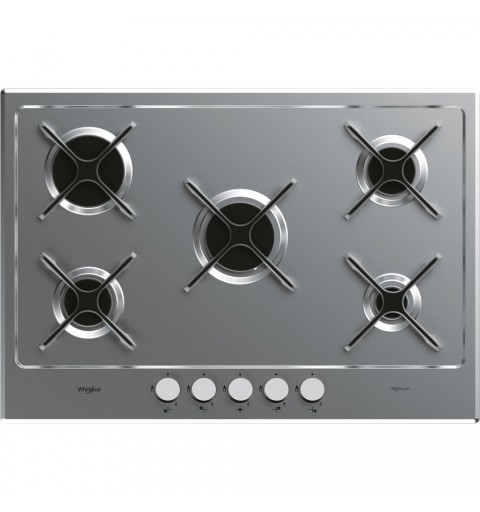 Whirlpool GMA 7514 IXL Plata Integrado 73 cm Encimera de gas 5 zona(s)