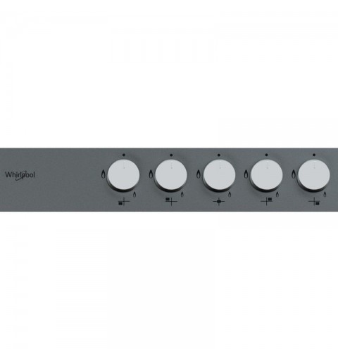 Whirlpool GMA 7514 IXL Plata Integrado 73 cm Encimera de gas 5 zona(s)