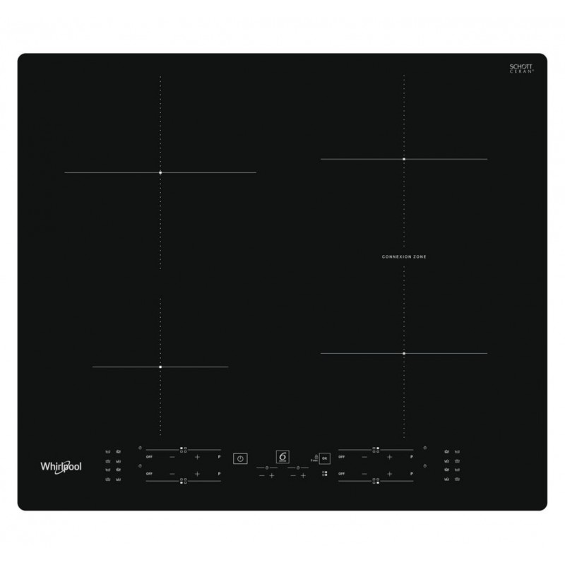 Whirlpool WB B8360 NE hobs Negro Integrado 59 cm Con placa de inducción 4 zona(s)