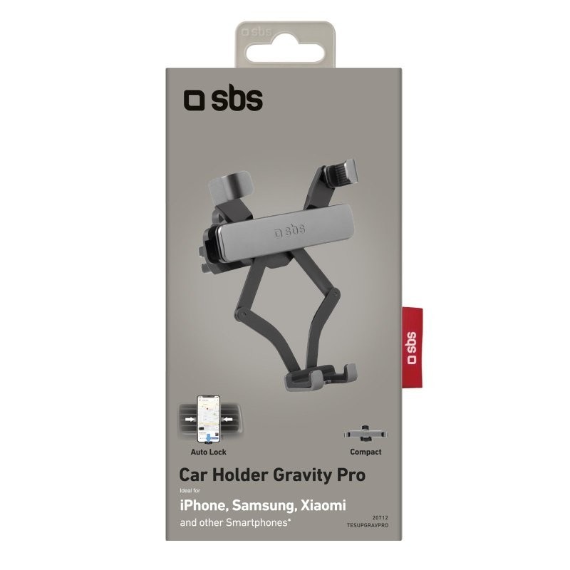 SBS TESUPGRAVPRO soporte Soporte pasivo Teléfono móvil smartphone Negro, Gris