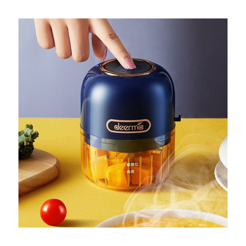 Deerma JS100 picadora eléctrica de alimentos 0,15 L 40 W Negro, Azul, Transparente