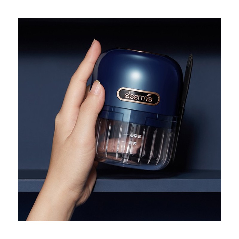 Deerma JS100 picadora eléctrica de alimentos 0,15 L 40 W Negro, Azul, Transparente