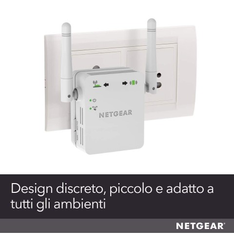 Netgear N300 WiFi Range Extender Netzwerksender & -empfänger Weiß 10, 100, 300 Mbit s