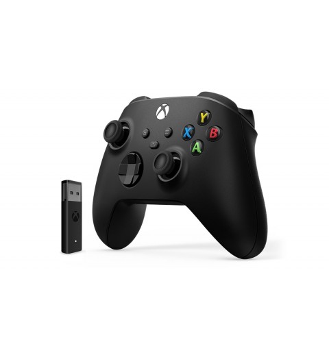 Microsoft Xbox Wireless Controller + Wireless Adapter for Windows 10 Nero Gamepad PC, Xbox One, Xbox One S, Xbox One X, Xbox