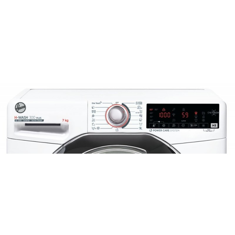 Hoover H-WASH 300 PLUS H3WS437TAMCE 1-S Waschmaschine Frontlader 7 kg 1300 RPM A Weiß