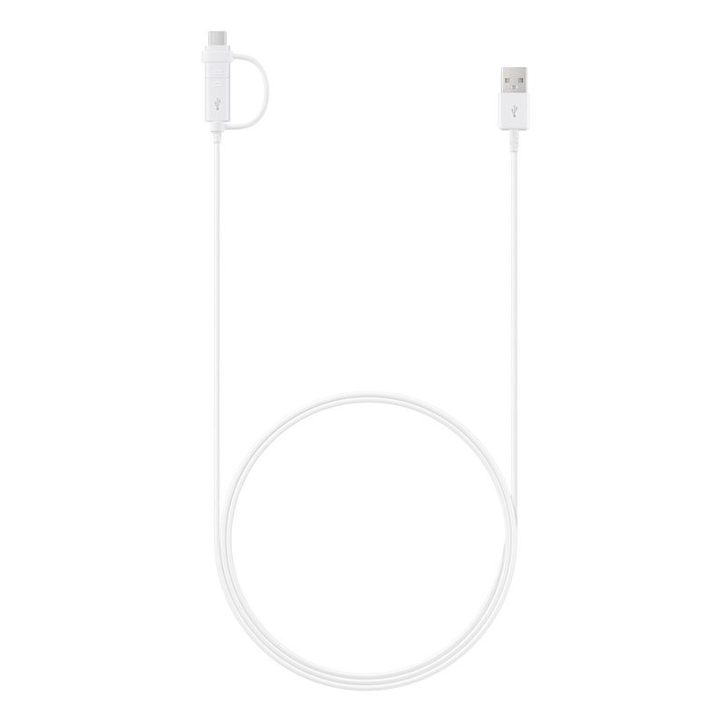Samsung EP-DG930 USB cable 1.5 m USB 2.0 USB A USB C Micro-USB B White