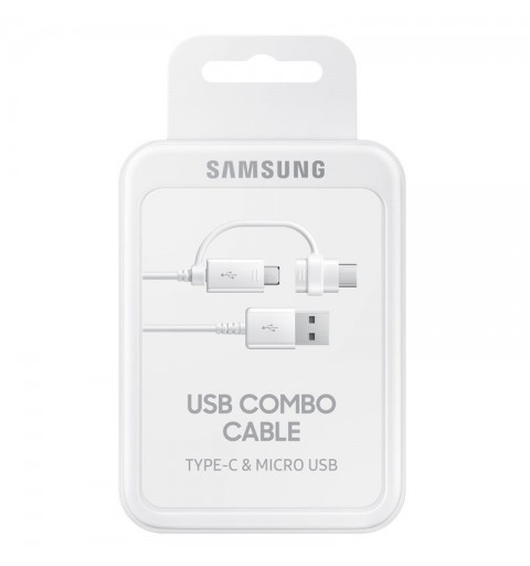 Samsung EP-DG930 USB cable 1.5 m USB 2.0 USB A USB C Micro-USB B White