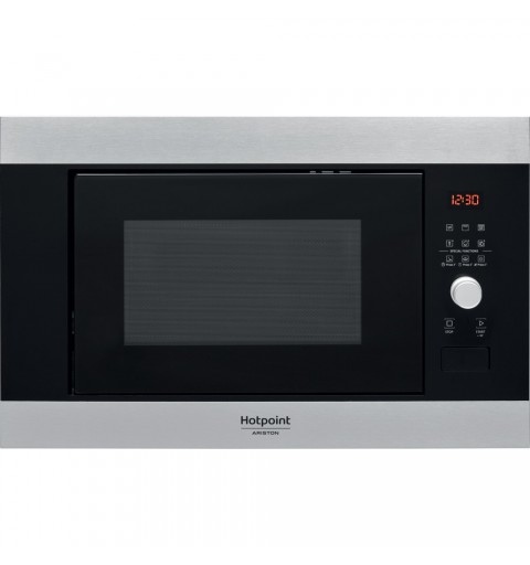 Hotpoint MF25G IX HA Integriert Grill-Mikrowelle 25 l 900 W Schwarz, Edelstahl