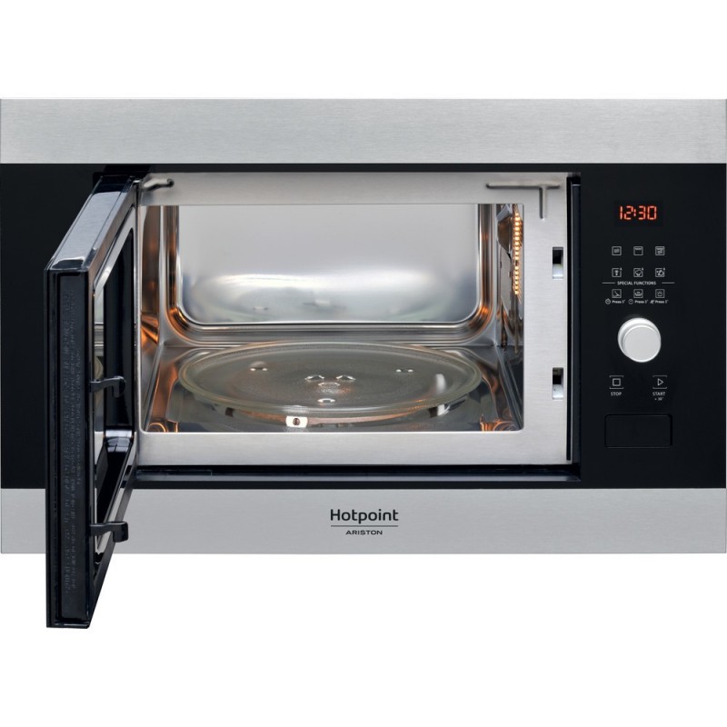 Hotpoint MF25G IX HA Built-in Grill microwave 25 L 900 W Black, Stainless steel