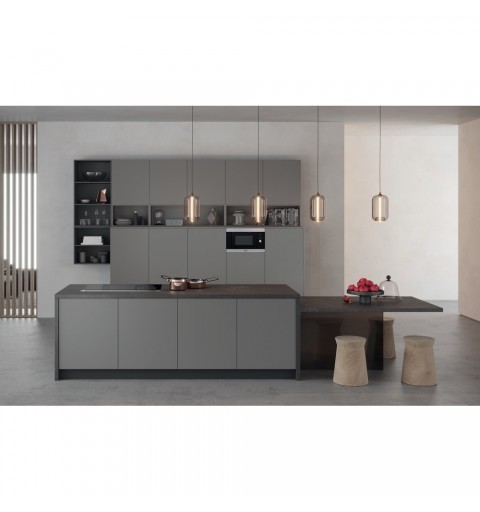 Hotpoint MF25G IX HA Da incasso Microonde con grill 25 L 900 W Nero, Acciaio inossidabile