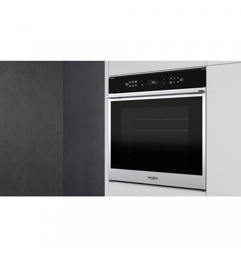 Whirlpool W7 OM4 4S1 P horno 73 L A+ Negro, Acero inoxidable