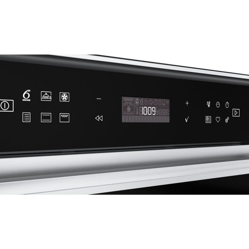 Whirlpool W7 OM4 4S1 P horno 73 L A+ Negro, Acero inoxidable