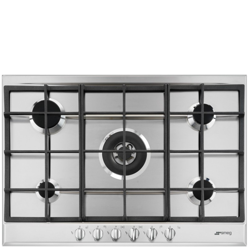 Smeg P272XGH hob Stainless steel Built-in Gas 5 zone(s)