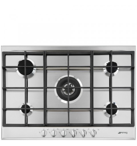 Smeg P272XGH hob Stainless steel Built-in Gas 5 zone(s)