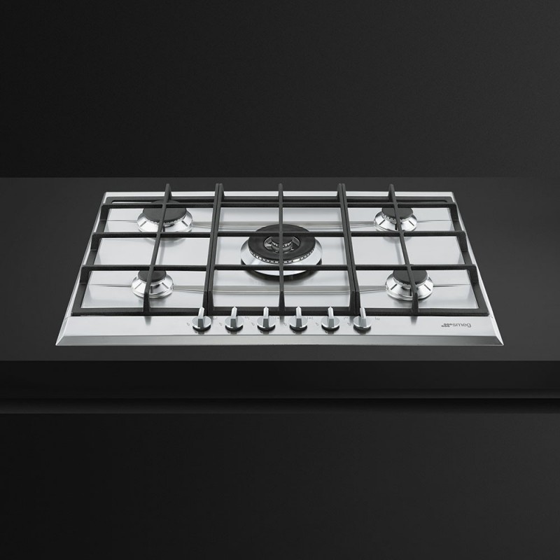 Smeg P272XGH hob Stainless steel Built-in Gas 5 zone(s)