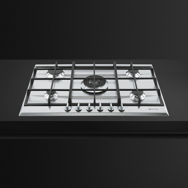 Smeg P272XGH hobs Acero inoxidable Integrado Encimera de gas 5 zona(s)