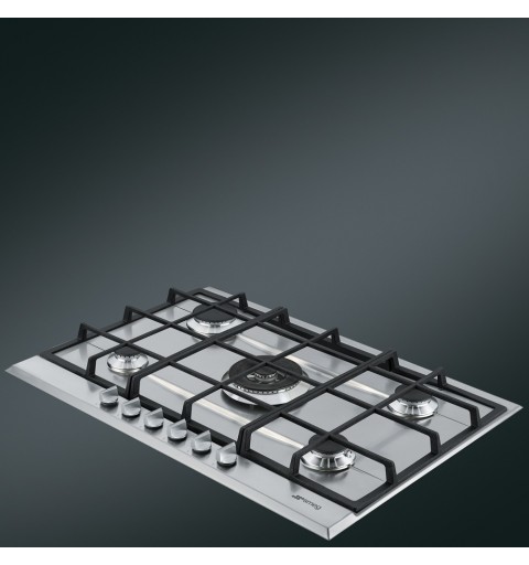 Smeg P272XGH hobs Acero inoxidable Integrado Encimera de gas 5 zona(s)