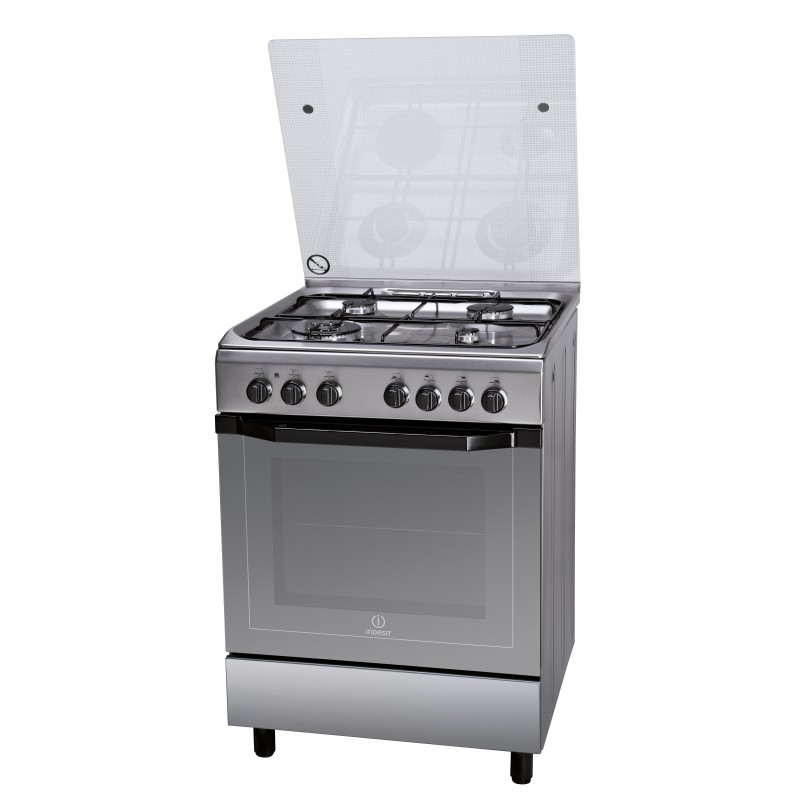 Indesit I6TMH2AF(X) I Freestanding cooker Gas Stainless steel A