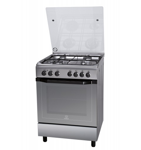 Indesit I6TMH2AF(X) I Freestanding cooker Gas Stainless steel A