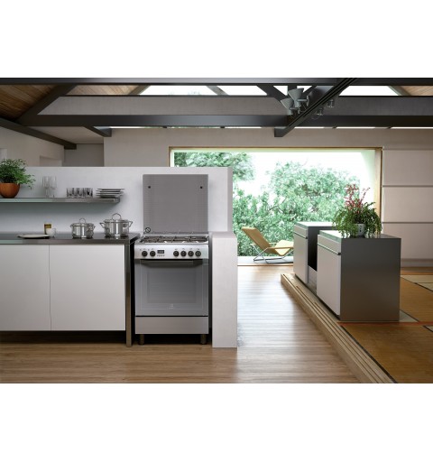 Indesit I6TMH2AF(X) I Cuisinière Gaz Acier inoxydable A