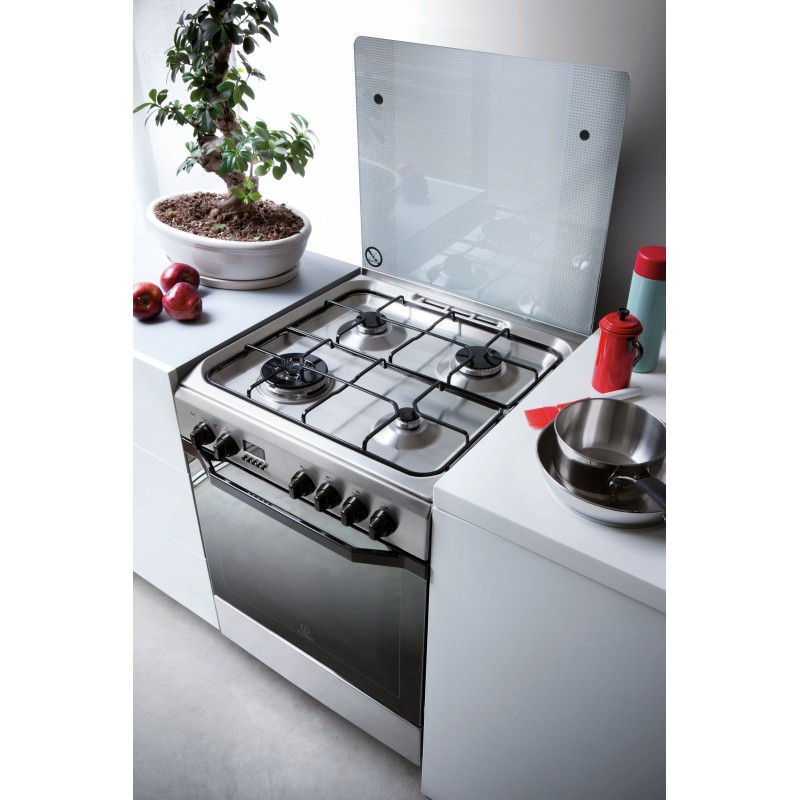 Indesit I6TMH2AF(X) I Cuisinière Gaz Acier inoxydable A