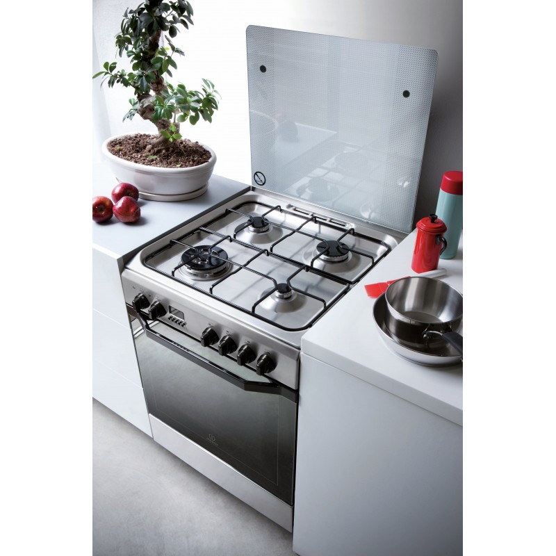 Indesit I6TMH2AF(X) I Freestanding cooker Gas Stainless steel A