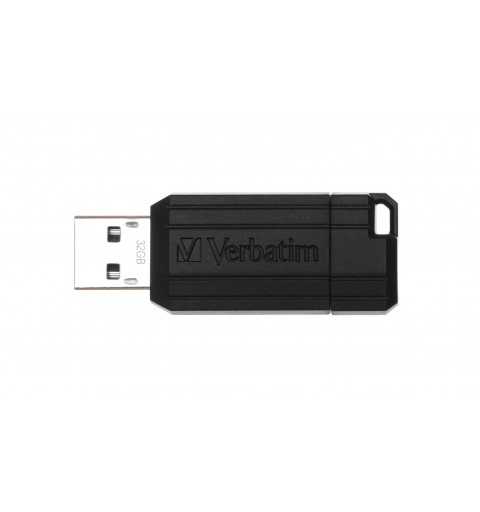 Verbatim Micro-clé USBPinStripe de 32 Go - noire