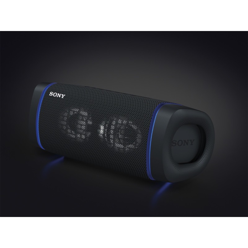 Sony SRS XB33 - Speaker bluetooth waterproof, cassa portatile con autonomia fino a 24 ore e effetti luminosi (Nero)