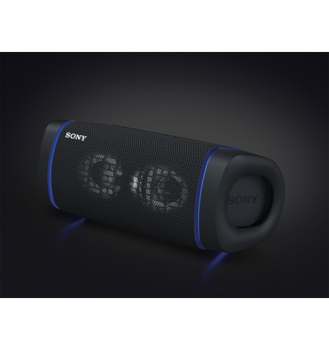 Sony SRS XB33 - Speaker bluetooth waterproof, cassa portatile con autonomia fino a 24 ore e effetti luminosi (Nero)