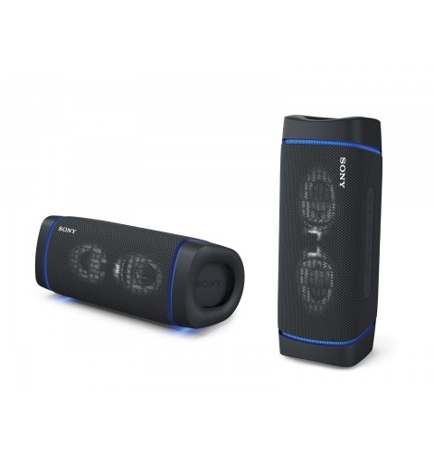 Sony SRS XB33 - Speaker bluetooth waterproof, cassa portatile con autonomia fino a 24 ore e effetti luminosi (Nero)
