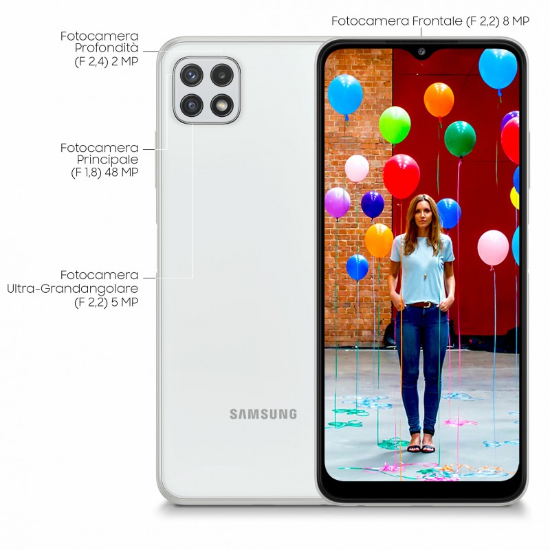 Samsung Galaxy A22 5G SM-A226B 16.8 cm (6.6") Dual SIM USB Type-C 4 GB 64 GB 5000 mAh White
