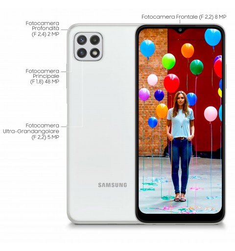 Samsung Galaxy A22 5G SM-A226B 16.8 cm (6.6") Dual SIM USB Type-C 4 GB 64 GB 5000 mAh White