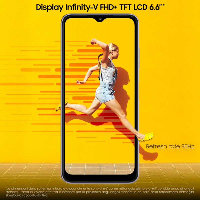 Samsung Galaxy A22 5G SM-A226B 16,8 cm (6.6") Double SIM USB Type-C 4 Go 64 Go 5000 mAh Violet