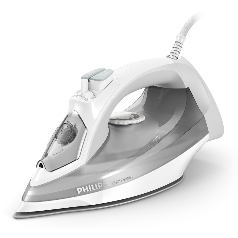 Philips 5000 series DST5010 10 iron Steam iron SteamGlide Plus soleplate 2400 W Grey, White