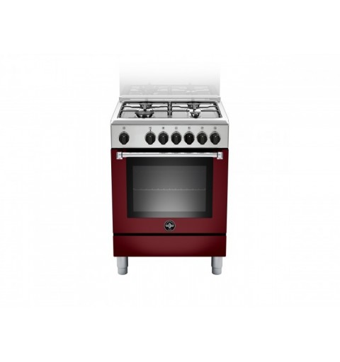 Bertazzoni La Germania Americana AMN664EVIV cooker Freestanding cooker Gas Red A
