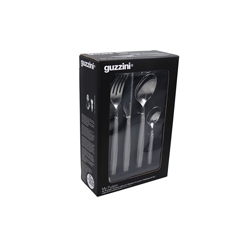 Fratelli Guzzini My Fusion Besteck-Set 24 Stück(e) Grau