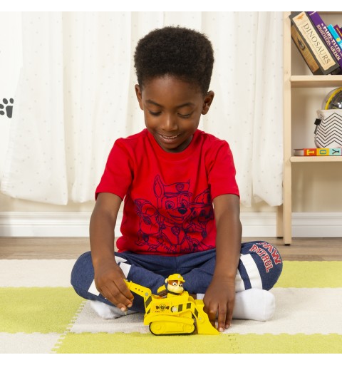 PAW Patrol , Rubble’s Bulldozer Vehicle with Collectible Figure, for Kids Aged 3 and Up
