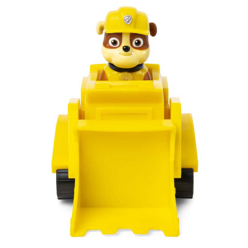 PAW Patrol PATRULLA CANINA - EXCAVADORA + FIGURA RUBBLE - Excavadora Juguete para Niños con 1 Figura Rubble Patrulla Canina -