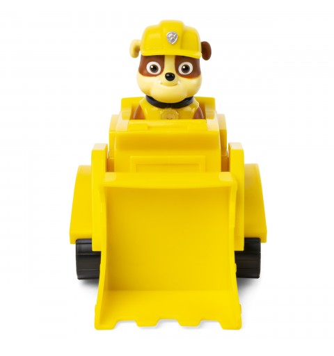 PAW Patrol PATRULLA CANINA - EXCAVADORA + FIGURA RUBBLE - Excavadora Juguete para Niños con 1 Figura Rubble Patrulla Canina -