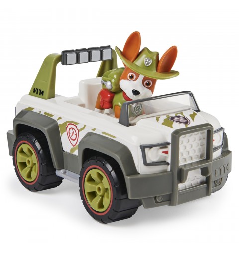 PAW Patrol Dschungel-Fahrzeug mit Tracker-Figur (Basic Vehicle Basis Fahrzeug)