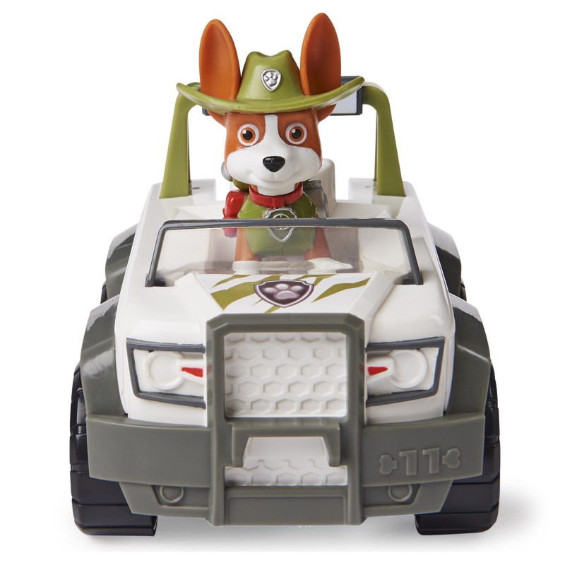 PAW Patrol Dschungel-Fahrzeug mit Tracker-Figur (Basic Vehicle Basis Fahrzeug)