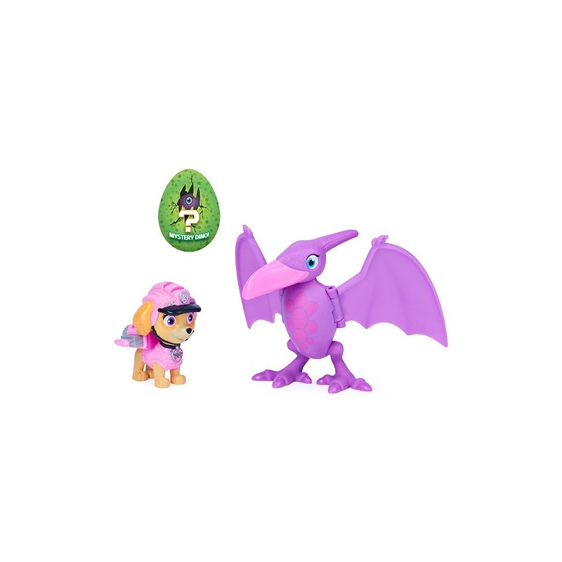 PAW Patrol , Dino Rescue Rubble and Dinosaur Action Figure Set, for Kids Aged 3 and up