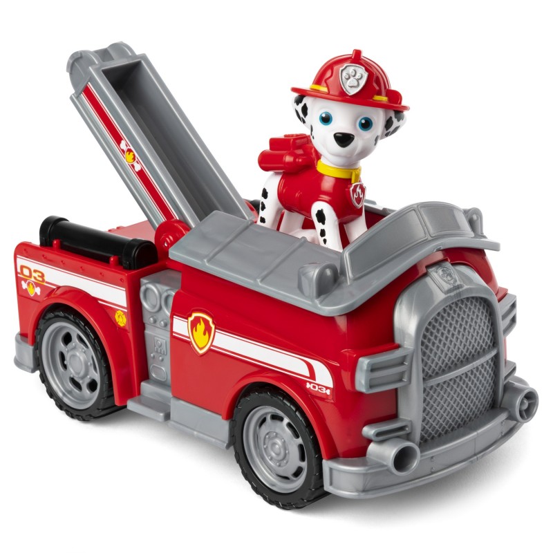 PAW Patrol PATRULLA CANINA - CAMIÓN BOMBEROS + FIGURA MARSHALL - Camión de 15 cm con 1 Figura Marshall Patrulla Canina -